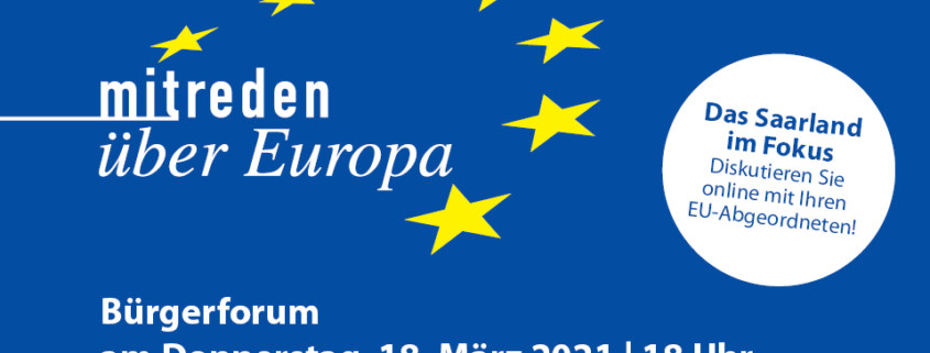 Mitreden über Europa Flyer