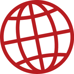Icon Weltkugel für Bereich Digital und Web